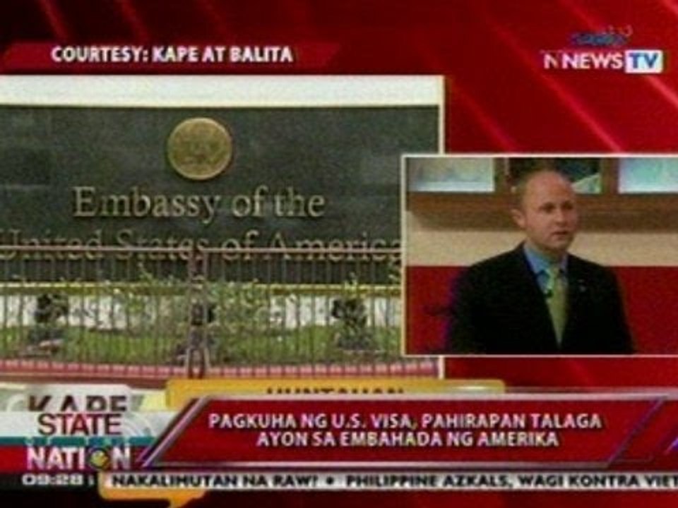 SONA: Pagkuha ng U.S. Visa, pahirapan talaga ayon sa Embahada ng Amerika