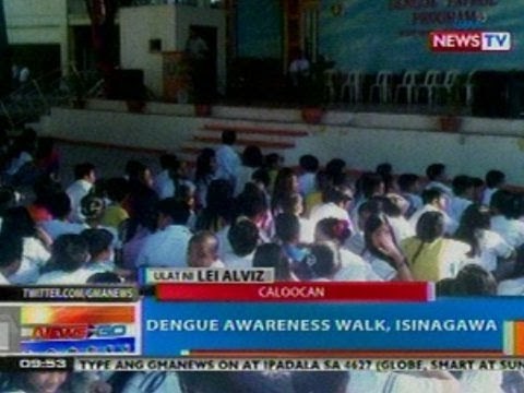NTG: Dengue Awareness Walk, isinagawa sa Caloocan