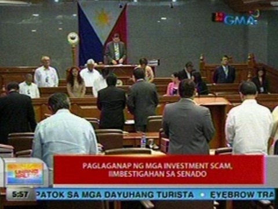UB: Paglaganap ng mga investment scam, iimbestigahan sa Senado