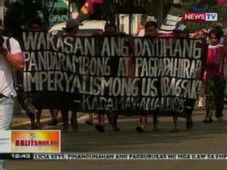 BT: Grupo, nag-protesta sa harap ng US Embassy vs sa demolisyon
