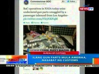 NTG: Ilang gun parts mula Amerika, nasabat ng customs