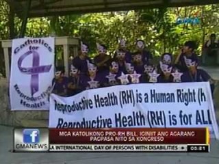 24 Oras: Mga katolikong pro-RH Bill, iginiit ang agarang pagpasa nito