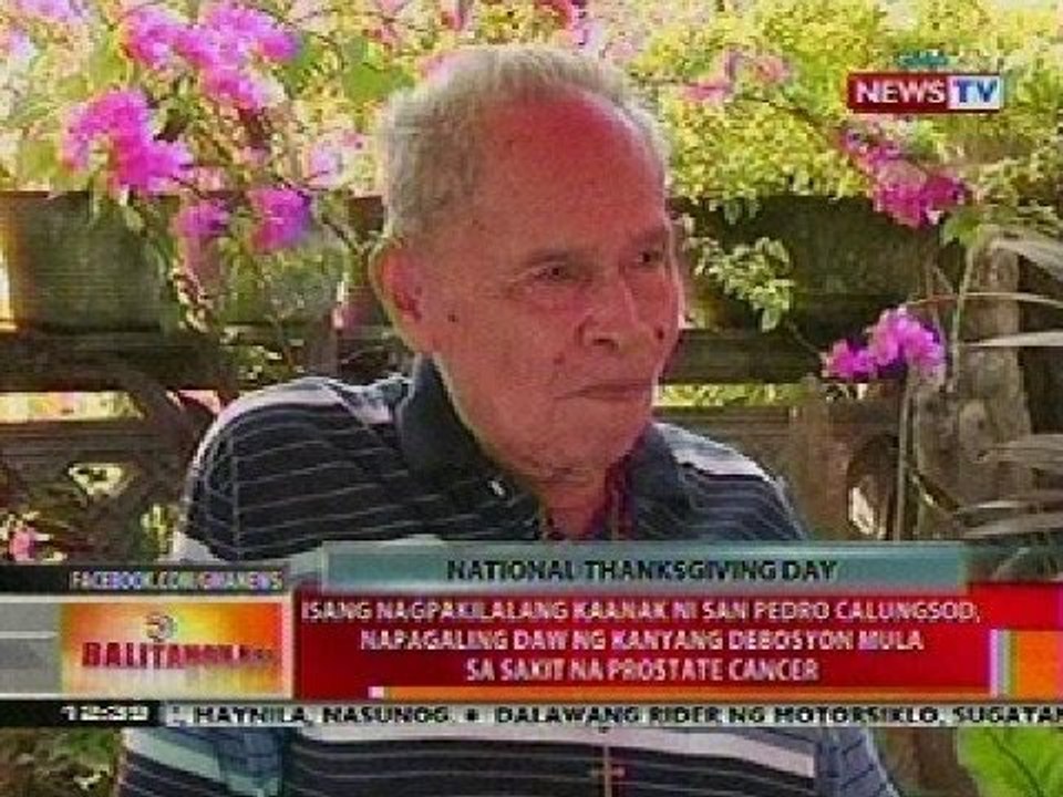 BT: Kaanak ni San Pedro Calungsod, napagaling ng debosyon mula sa sakit na prostate cancer