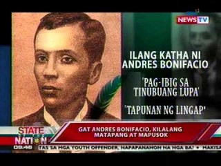 SONA: Totoong personalidad ni Bonifacio, iba sa pagkakakilala ng marami sa kanya