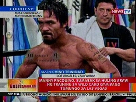 BT: Pacman, sumabak sa huling araw ng training sa Wild Card Gym bago tumungo sa LA
