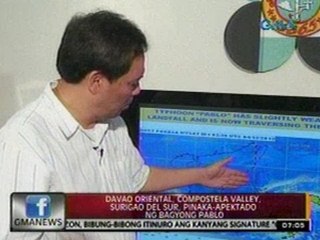 24Oras: Galaw ng Bagyong Pablo, binabantayan dahil sa posibilidad na manalasa rin sa Hilagang Luzon