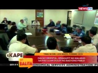 KB: Davao Oriental, hinagupit ng malakas na pag-ulan dulot ng bagyong Pablo