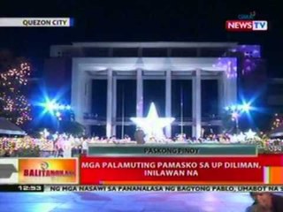 BT: Mga palamuting pamasko sa UP Diliman, inilawan na