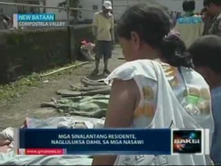 Saksi: Mga sinalantang residente sa New Bataan, nangamba sa muling pag-ulan
