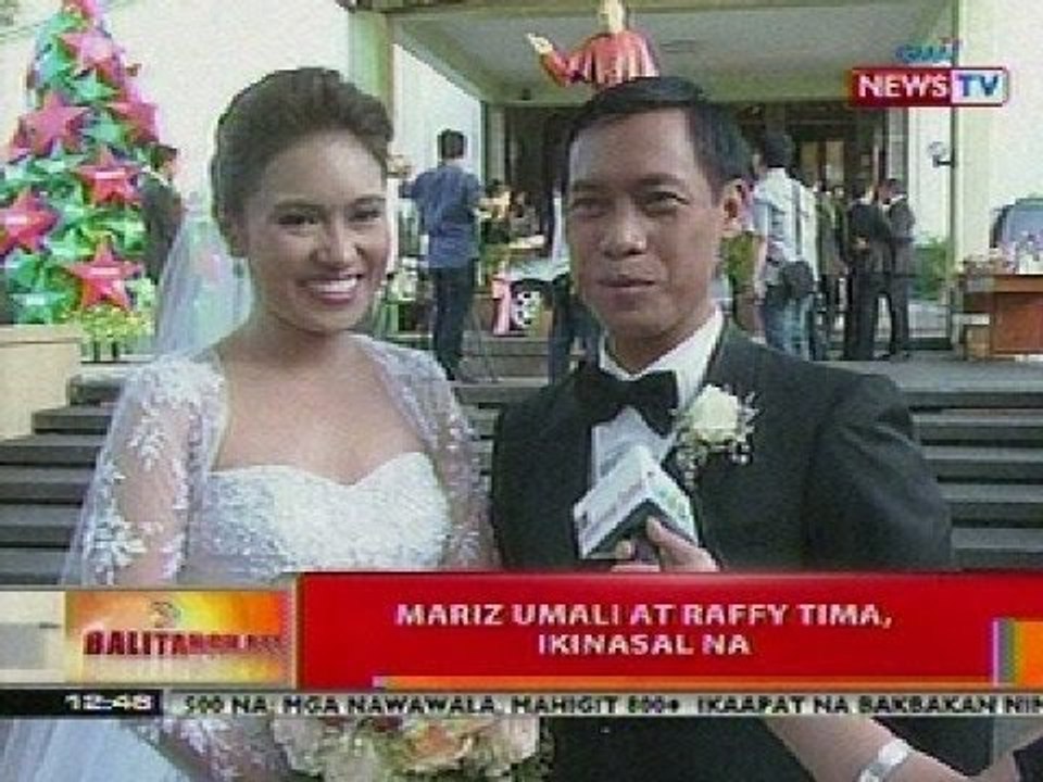 BT: Mariz Umali at Raffy Tima, ikinasal na