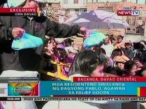 BP: Mga nasalanta ng bagyo, nauubusan na ng relief goods