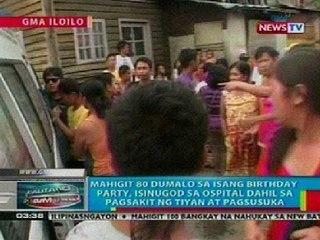 BP: Mga dumalo sa isang birthday party sa Iloilo City, isinugod sa ospital