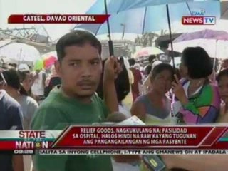 SONA: Kakulangan sa relief goods, nararanasan sa ilang nasalantang lugar ng bagyong Pablo
