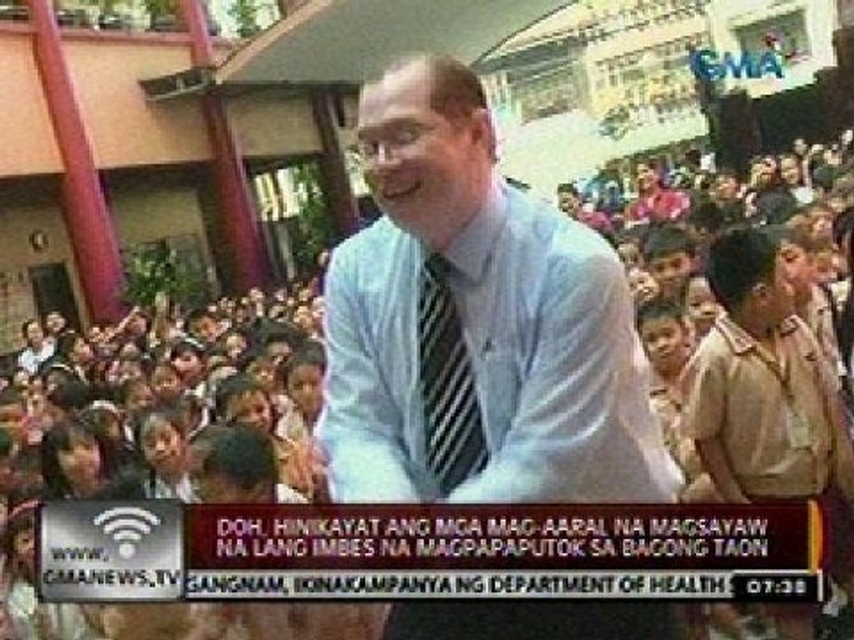 24 Oras: DOH, hinikayat ang mga mag-aaral ng magsayaw ng lang imbes na magpaputok sa Bagong Taon