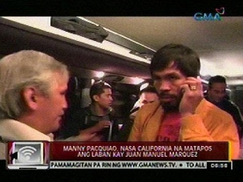 24 Oras: Manny Pacquiao, nasa California na matapos ang laban kay Juan Manuel Marquez