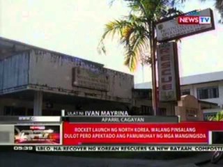 Rocket launch ng North Korea, walang pinsalang dulot pero apektado ang pamumuhay ng mga mangingisda