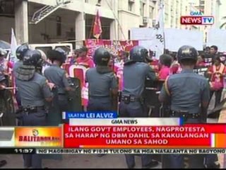 BT: Ilang gov't employees, nagprotesta sa harap ng DBM dahil sa kakulangan umano sa sahod