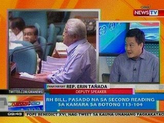 NTG: Panayam kina Rep. Erin Tañada at Rep. Edcel Lagman kaugnay sa RH Bill (Dec. 13, 2012)