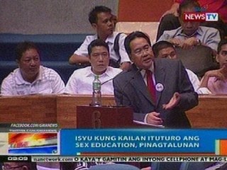 NTG: Isyu kung kailan ituturo ang Sex Education, pinagtalunan