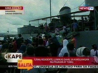 KB: Ilang taga Davao Oriental, lumikas dahil sa kakulangan ng pagkain at tubig