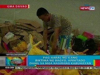 BP: Pag-aaral at kabuhayan ng ilang residente, apektado ng bagyo