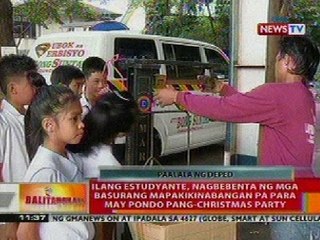 BT: Ilang estudyante, nagbebenta ng mga basura para may pondo pang-Christmas Party