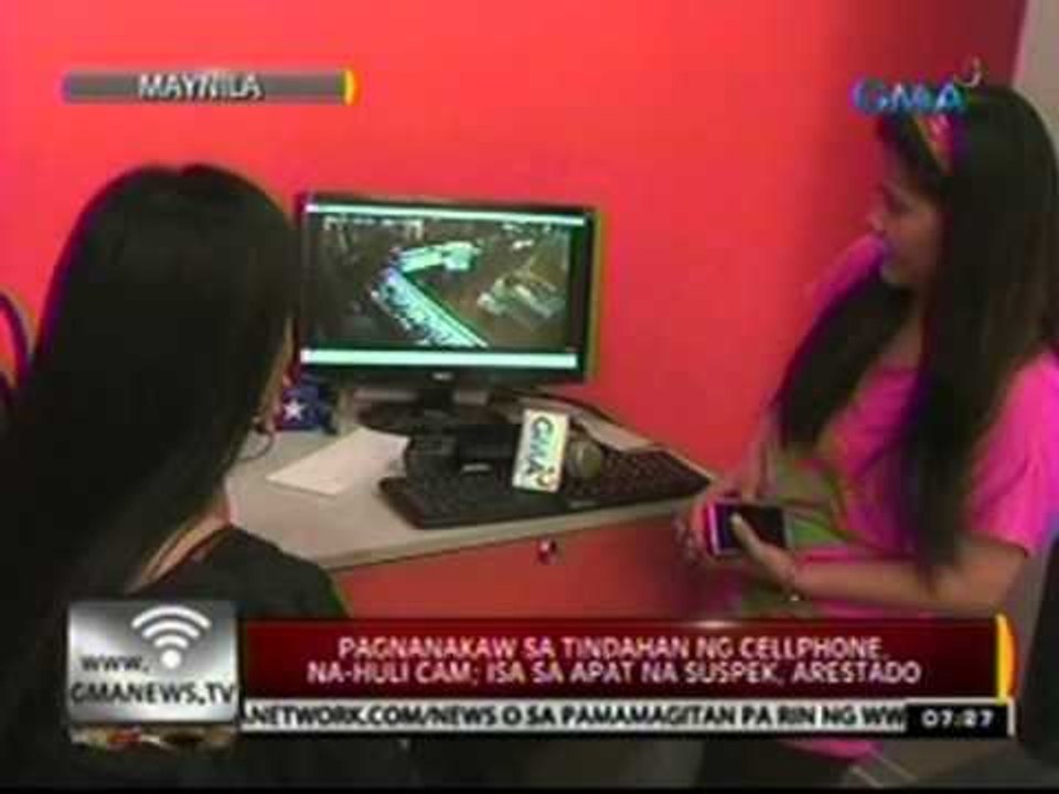 24 Oras: Pagnanakaw sa tindahan ng cellphone, na-huli cam; isa sa apat na suspek, arestado
