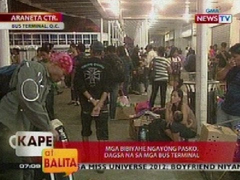 KB: Mga bibiyahe ngayong pasko, dagsa na sa Araneta Center Bus Terminal