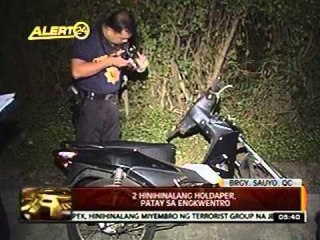 24 Oras: Hinihinalang holdaper, patay sa engkwentro