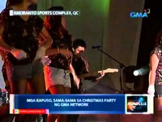 Saksi: Mga celebrity, reporter at empleyado ng Kapuso Network, nagsama-sama sa Christmas party