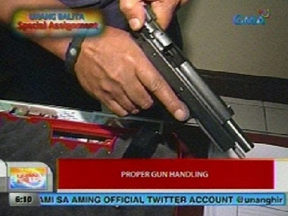 UB: Proper gun handling