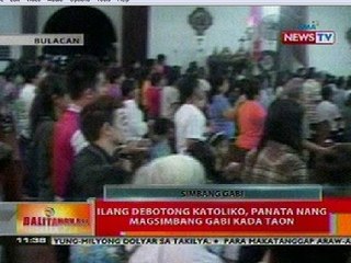 BT: Ilang debotong katoliko, panata nang magsimbang gabi kada taon