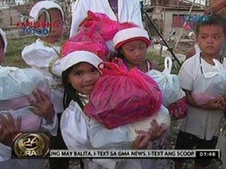 Kapuso Foundation, naghandog ng maagang Noche Buena sa mga nasalanta ng Bagyong Pablo
