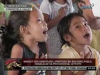 24 Oras: Mahigit 400 kabataang apektado ng Bagyong Pablo, isinailalim sa psychosocial activity