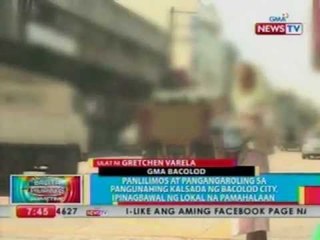 BP: Panlilimos at pangangaroling sa pangunahing kalsada ng Bacolod City, ipinagbawal