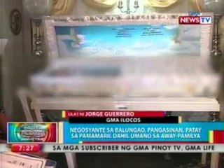BP: Negosyante, patay sa pamamaril dahil umano sa away-pamilya