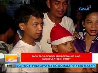 UB: Mga taga-tondo, ipinagdiwang ang pasko sa street party