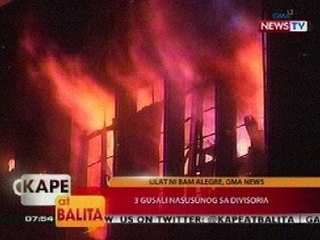 KB: 3 gusali, nasusunog sa Divisoria, Maynila