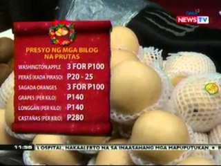 BT: Presyo ng ilang bilog na prutas, tumaas na