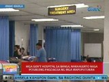 UB: Mga gov't hospital sa bansa, nakaalerto na sa posibleng pagdagsa ng mga mapuputukan