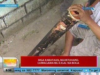 UB: Exclusive: Mga kabataan, naaktuhang gumagawa ng iligal na boga