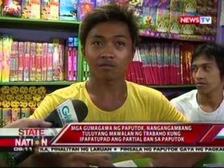 Mga gumagawa ng paputok, nangangambang mawalan ng trabaho kung ipapatupad ang partial ban sa paputok