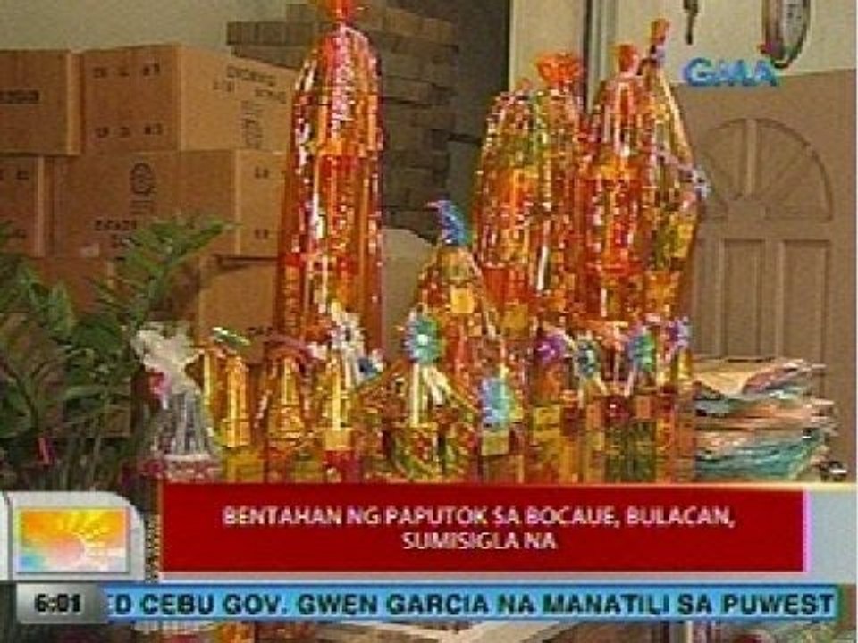 UB: Bentahan ng paputok sa Bocaue, Bulacan, sumisigla na