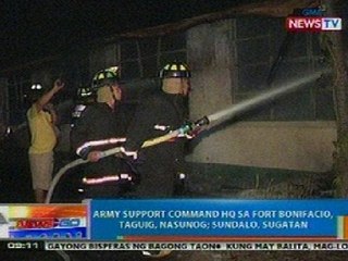 NTG: Army Support Command HQ sa Fort Bonifacio, Taguig, nasunog