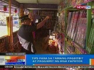 NTG: Tips para sa tamang pagbitbit at paggamit ng mga paputok