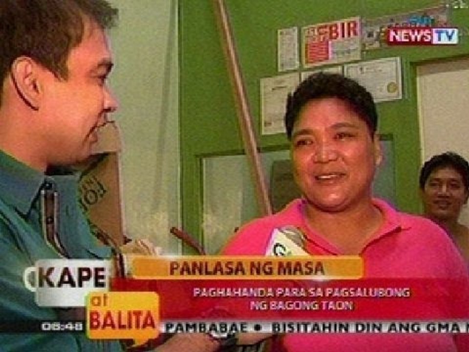 KB: Panlasa ng Masa: Paghahanda para sa pagsalubong ng Bagong Taon