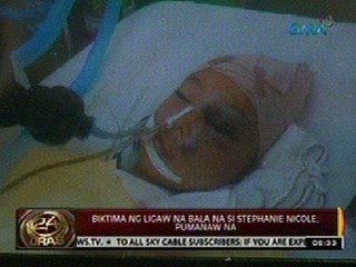 24 Oras: Biktima ng ligaw na bala na si Stephanie Nicole, pumanaw na