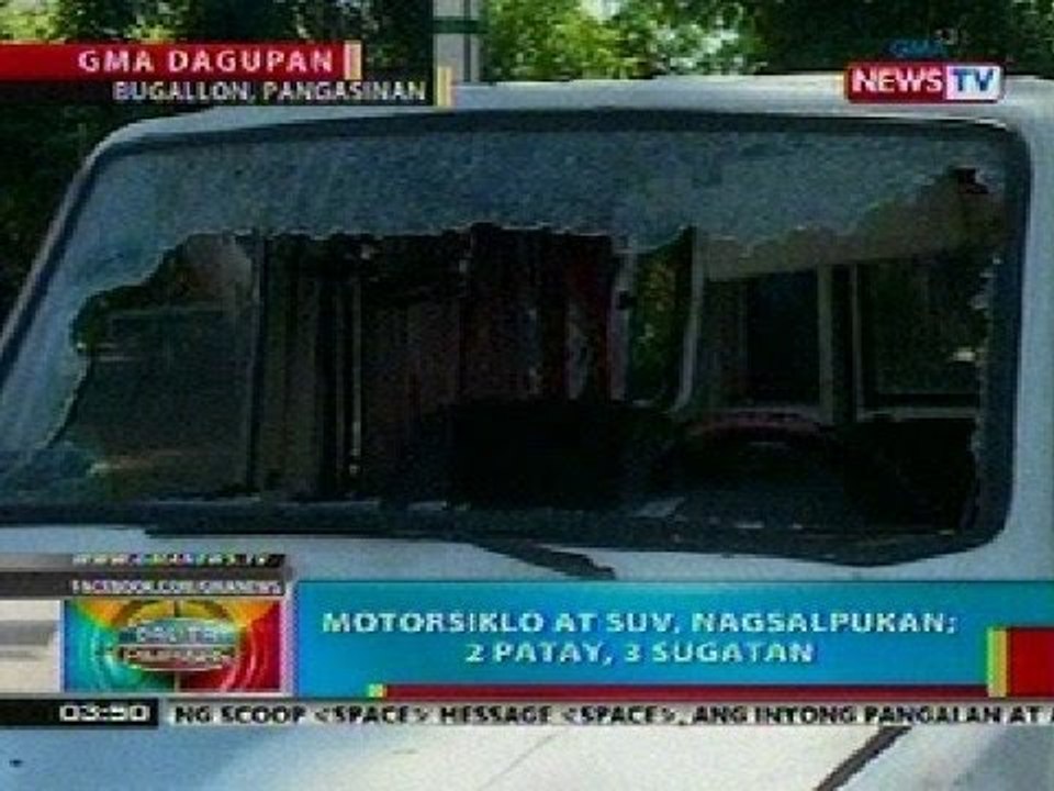 BP: 4 patay, 5 sugatan sa magkakahiwalay na aksidente sa bansa