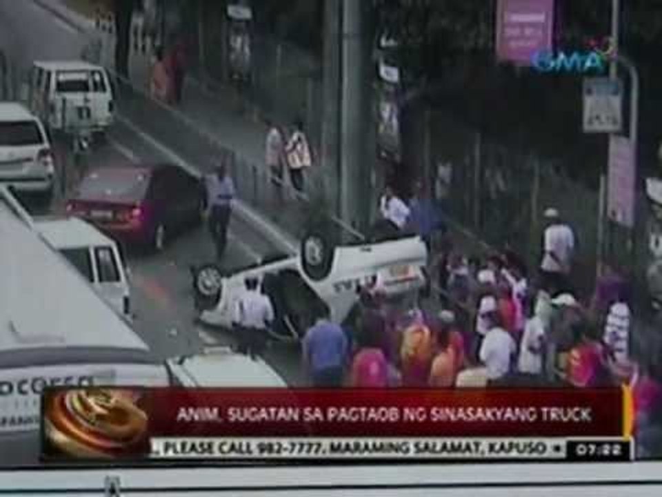 24 Oras: Pagsalpok ng taxi sa isang SUV, na-huli cam