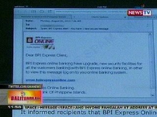 BT: Pera sa bangko, maaring manakaw sa pamamagitan ng scam sa internet